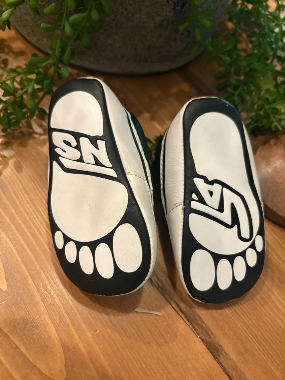 Vans Kids Black Slip-On Sneakers with Yellow and Red Monster Eyeball